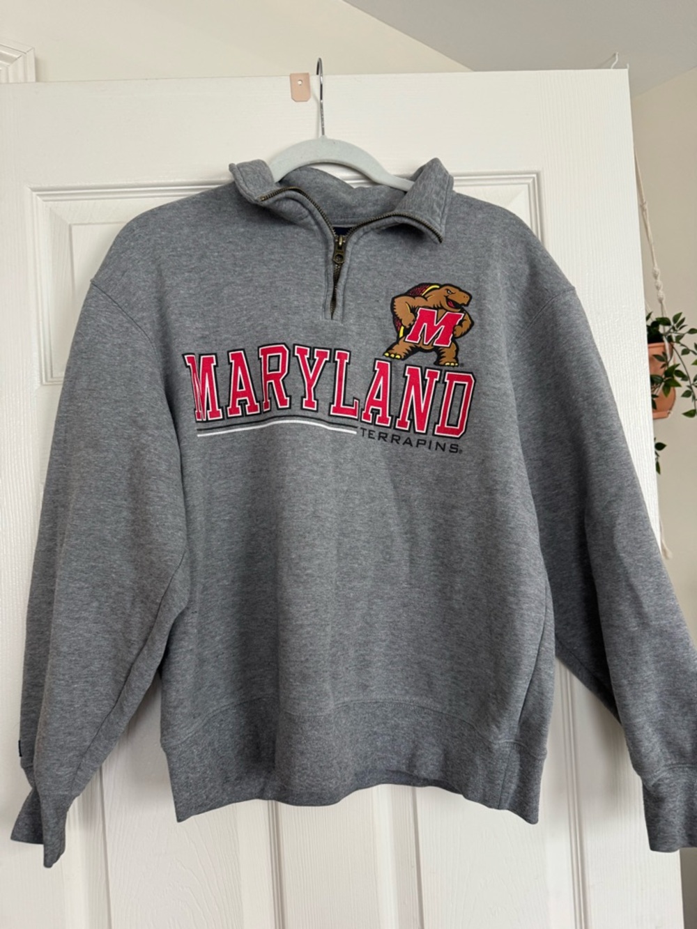 Jansport Maryland Terrapins Grey Quarter-Zip Sweatshirt